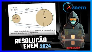 ENEM 2024  Um sistema de polias circulares e correias é um dos mecanismos responsáveis pela tra [upl. by Adnuhsed]