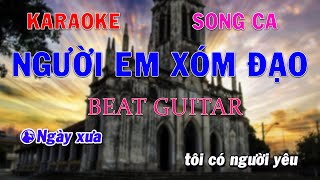 Karaoke Người Em Xóm Đạo Song Ca Beat Guitar Trọng Trần Guitar [upl. by Puglia]