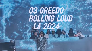 03 Greedo performs quotWake Me up in trafficquot amp quotZoningquot Live at Rolling Loud LA 2024 [upl. by Orville]