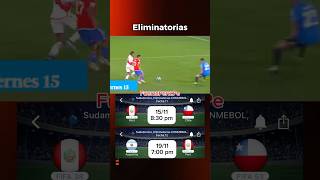 Eliminatorias Conmebol Fecha 11 y 12 Perú vs Chile y Argentina eliminatorias fuerzaperúpe [upl. by Panayiotis11]