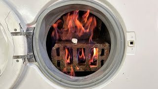 Experiment  Fire Brick  in a Washing Machine [upl. by Hurless]