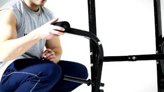 Montage  Klarfit Hantelbank mit Ablage Armcurlern und Beincurler [upl. by Cherianne]