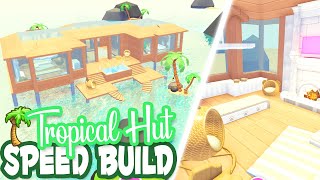 🌴TROPICAL HUT🌴ISLAND HOME SPEED BUILD in ADOPT ME roblox [upl. by Isolda389]