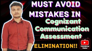 Must Avoid Mistakes in COGNIZANT communication Round  Elimination [upl. by Ready]