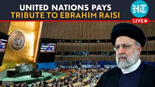 LIVE  UN General Assembly Pays Tribute To Late Iranian President Ebrahim Raisi US Boycotts Event [upl. by Carlie219]