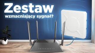 Sposób na SZYBSZY Internet LTE Recenzja routera DLink z anteną kierunkową [upl. by Yedorb840]