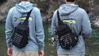 THKFISH Waterproof Fishing Tackle Bag with 3600 Tackle Box [upl. by Jessamyn285]