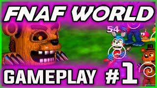 FNAF WORLD GAMEPLAY PART 1  1st Boss Battle  FNAF World Walkthrough Part 1 [upl. by Rosenblast]