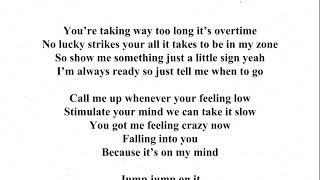 IMIN  ON MY MIND Lyrics [upl. by Atnahs]