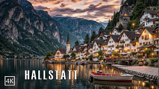 Hallstatt Austria 🇦🇹 A Fairytale Evening Walk in Hallstatt  Austrias Most Beautiful Village 4K [upl. by Cassil]