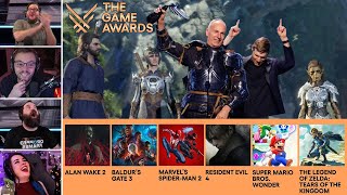 Streamers React to 2023 The Game Awards Game of the Year Winner Moment Reaction [upl. by Arag406]