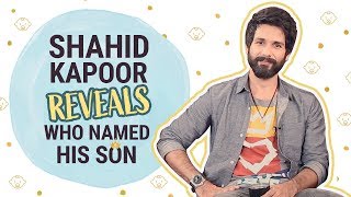 Shahid Kapoor reveals who named his son  Bollywood  Pinkvilla  Mira Rajput [upl. by Attenoj]