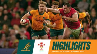 EIGHT TRIES IN CARDIFF  Wallabies v Wales Highlights  November Internationals [upl. by Georgy351]