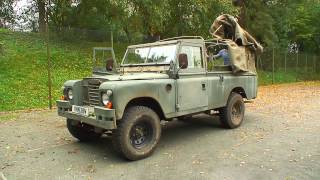 Land Rover 109  fitting a new hood [upl. by Ellga]