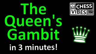 The Queens Gambit chess opening explained in 3 minutes by a national chess master [upl. by Ailisab]