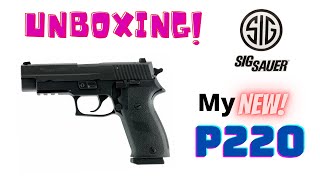 Sig Sauer P220r Nitron Unboxing Im so excited [upl. by Clarance]