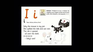 Jolly phonics education Little kids video letter i [upl. by Enyaht]