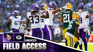 Vikings vs Packers Week 4 Field Access [upl. by Nomelihp]