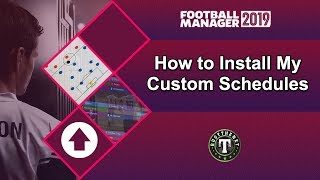 FM19 How to install my Custom Schedules on Football Manager 2019 [upl. by Alokin]