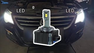 VW Passat CC Headlight Bulbs D1S Replacement 👨‍🔧🚗  Xenon to Led Upgrade  Aliexpress [upl. by Britton626]