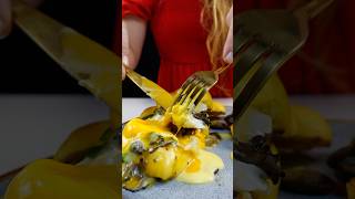 ❤️ Truffle Mushrooms Eggs Benedict ASMR shorts [upl. by Ariay153]