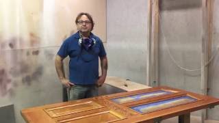 refinishing pine doors [upl. by Annuahsal]