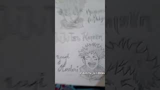 Jujutsu Kaisen theme sketch jujutsukaisendrawing pencilsketch animedrawing [upl. by Artimed]