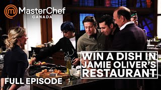 Jamie Oliver in the MasterChef Canada House  S04 E06  Full Episode  MasterChef World [upl. by Fry910]