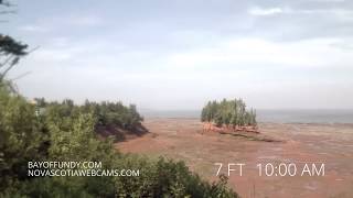 50ft tides in Burntcoat Head Park Nova Scotia [upl. by Baryram]