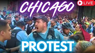 MASSIVE PROTEST Chicago DNC Arrests LIVE [upl. by Leveridge219]