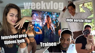 PREP TIJDENS BULK EERSTE FILMROL amp TRAINEN  weekvlog Nochtli amp Jeremy [upl. by Greggory]