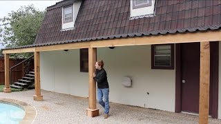 How To Build a Covered Patio  DIY Porch Part 2 [upl. by Zenger751]