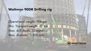 Woltman 90DR Installation of Drilled Displacement Piles [upl. by Mundy]