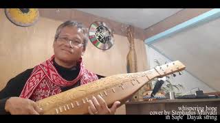 Sape Dayak Kreasi cover Whispering Hope by Stephanus Mulyadi [upl. by Lleruj]