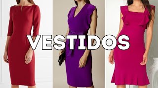 VESTIDOS DE MODA 2024 😍👗 NUEVOS VESTIDOS ELEGANTES 2024 [upl. by Elgar]