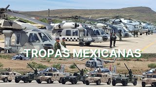 Impresionante concentración de tropas mexicanas en Chihuahua [upl. by Kalila]