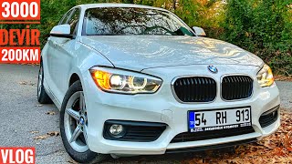 8VİTES 3000 DEVİR 200KM HIZ  BMW 116D  MOTOR SOĞUKKEN NASIL KULLANILIR  MİNİ VLOG [upl. by Roque]