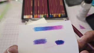 Coloring a stamp blending colored pencils [upl. by Hpseoj182]