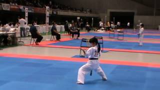 Seienchin katagirl 11 yearsInternational Karate Friendship 2012IKO 1 [upl. by Itsa]