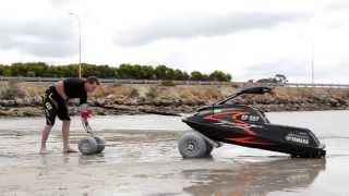 Jet Hitch  Transporting Launching and Retrieving You Standup Jetski With No Trailer [upl. by Acinoreb]