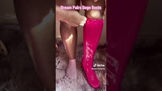 Hot Neon Pink Shiny Patent Leather GoGo Boots [upl. by Nainatrad]