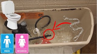 How To Fix Toilet Chain Separating From Overflow Tube  Toilet Keeps On Making Refill Noises [upl. by Nnylyma]