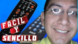 COMO CONFIGURAR UN CONTROL REMOTO UNIVERSAL RCA RCU404 2019 [upl. by Elagibba]