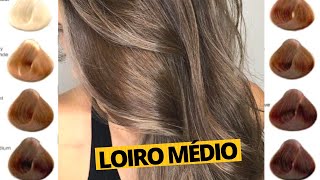 MISTURAS LOIRO MÉDIO DOURADO ACINZENTADO E COMO COBRIR CABELO BRANCO HairTutorial [upl. by Sirama]