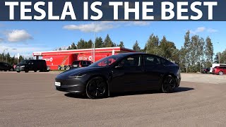 Tesla Model 3 LR Highland range test [upl. by Nimesay909]