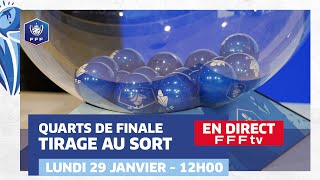 Le tirage au sort des quarts de finale en direct 12h00 I Coupe de France Féminine 20232024 [upl. by Letsyrk]