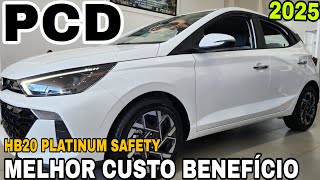 NOVO HYUNDAI HB20 PLATINUM SAFETY TURBO 2025 DETALHES E PREÇO PARA PCD [upl. by Aridatha]