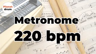 Metronome 220 bpm [upl. by Nuahsel]