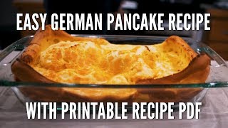 Our Favorite Easy German Pancake Recipe [upl. by Eelrahc760]