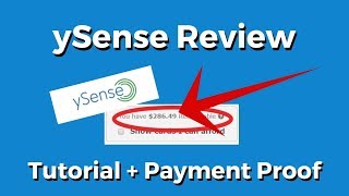 ySense Review Formerly ClixSense  Payment Proof  Tutorial [upl. by Sanfourd435]